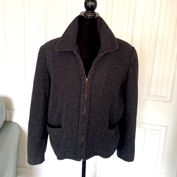 Ladies Charcoal Grey, Zip Up Blazer, Size 14 - Picture 2 of 11